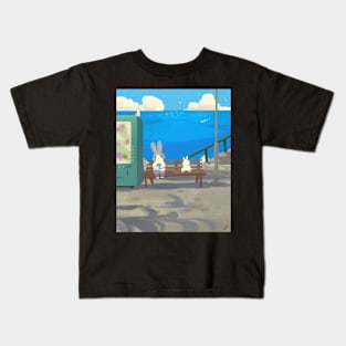Hot Day at the Beach Kids T-Shirt